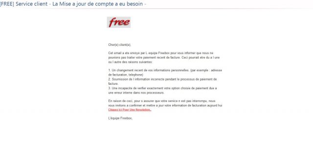 Attaque phishing